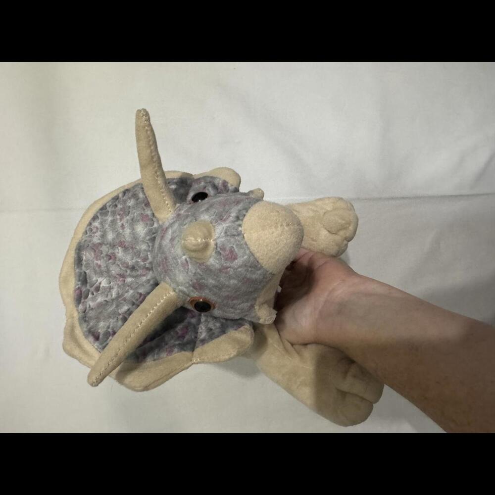 Adorable Plush Triceratops Dinosaur Toy
